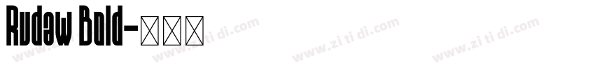 Rudaw Bold字体转换